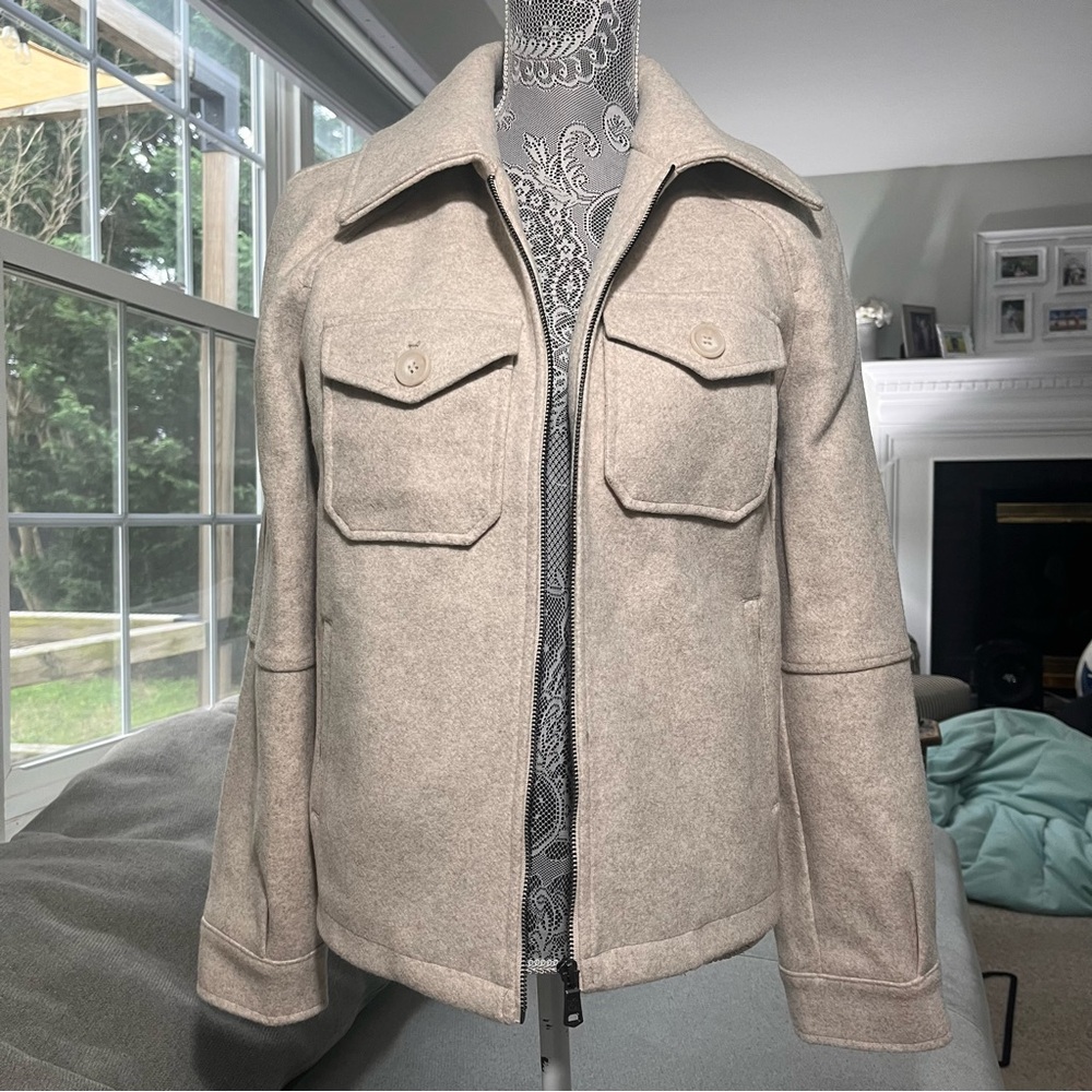 Avec Les Filles - Relaxed Zip Front Jacket S